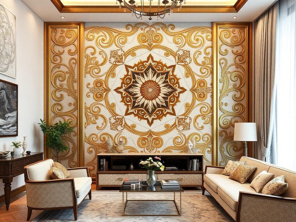 دهانات زخرفية وتصميم فني ثلاثي الأبعاد مميز